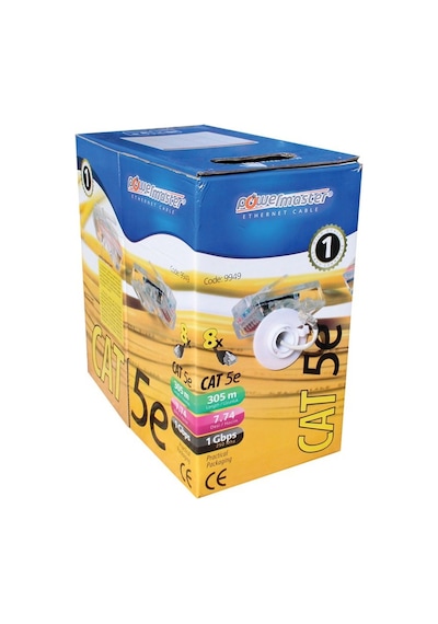 Powermaster Cat5 305 Metre Ethernet Network Kablosu