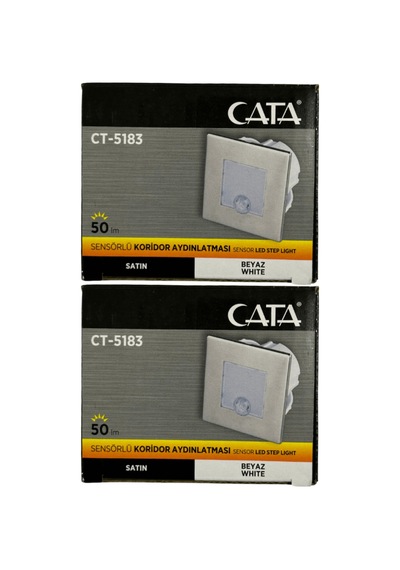 Ct-5183 1,5w 6400k Beyaz Işık Sensörlü Koridor Aydınlatması 2 Adet Diğer