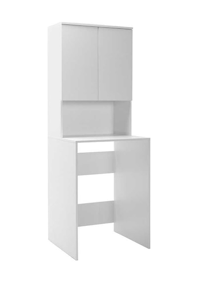 Çamaşır Makinesı Dolabı-Mat Beyaz 65X182X60 Cm Gxyxd Beyaz