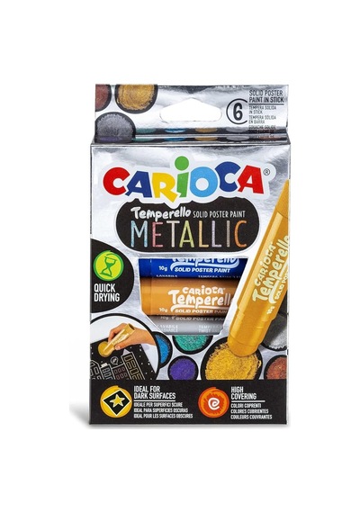 Carioca Temperello Stick Poster Boyama Kalemi Metalik 6'li Sku: Zeus8690010333933
