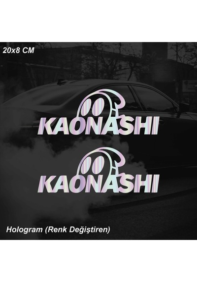 Kaonashı Japon Otomobil Sticker Jdm Sticker Motosiklet Araba Laptop Sticker Yapışkanlı Folyo Hologram
