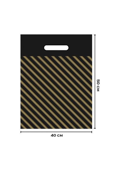 4 No 40X50 Sıyah 50 Lı Pk Takviyeli Poşet