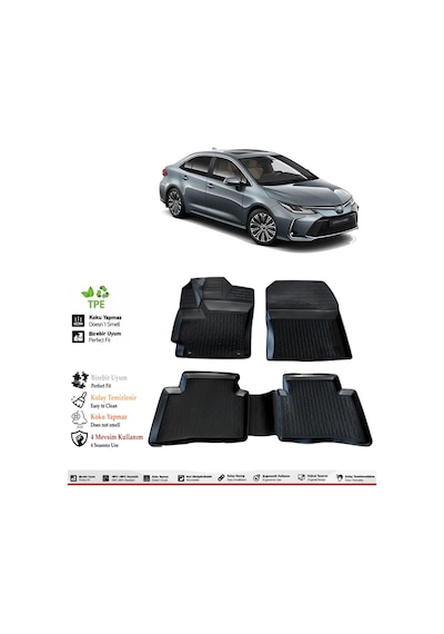 Toyota Corolla 2025 Model 4d Havuzlu Paspas
