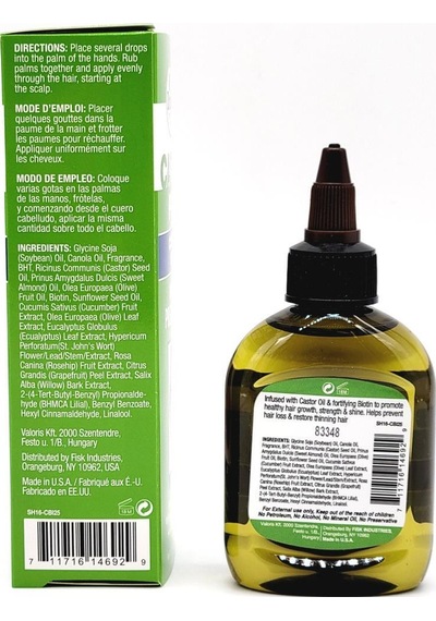 Difeel Castor + Biotin Yavaş Uzayan Saçlara Özel Saç Bakım Yağı 75ml