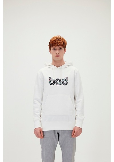 Bad Bear Erkek Sweat Hoodie Bad 210212016-Wht (508595386) Krem