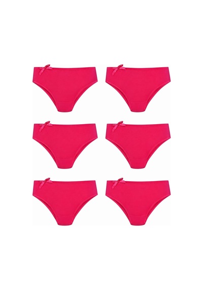 6Lı Kadın Bikini Külot Pamuklu Renkli Ekonomik Rahat