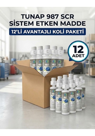 Tunap 987 Scr Sistem Etken Madde Adblue Katkısı 250 Ml 1 Koli - 12 Adet