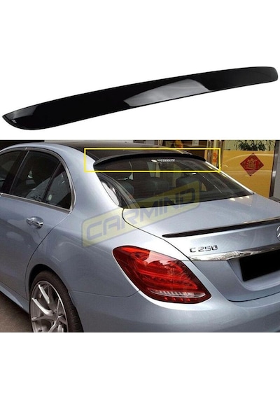 Mercedes C Serisi W205 Cam Üstü Piano Black Spoiler