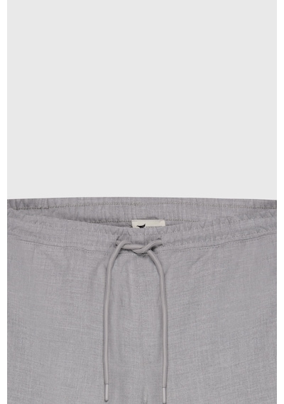 Ac&Co / Altınyıldız Classics Slim Fit Dar Kesim Beli Bağlamalı Yan Cepli Erkek Pantolon - Gri