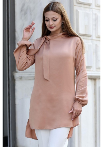 Esilanur Trend Tesettür Tunik Camel Camel