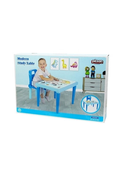 Pilsan Mavi Modern Çalışma Masası Mavi
