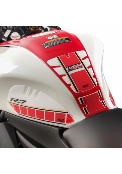 GP Kompozit Yamaha R7 2021–2024 Uyumlu Tank Pad Seti Mavi