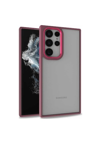 Zore Galaxy S22 Ultra Uyumlu Nvth Flora Kılıf-kırmızı