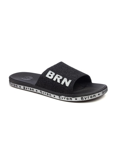 Ayakkabı Ülkesi Brn Unisex Kaydırmaz Taban Günlük Terlik Siyah