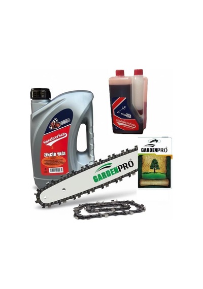 Stihl Ms 170 Uyumlu Kılavuz,zincir, 1 Lt 2t Benzin Ve 3 Lt Zincir Yağı