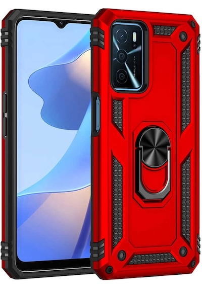 Oppo A16 Kılıf Zore Vega Yüzük Standlı Zırh Kılıf