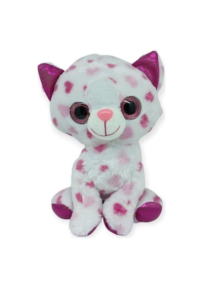 Peluş Cam Gözlü Hayvanlar 25 Cm - Kedi