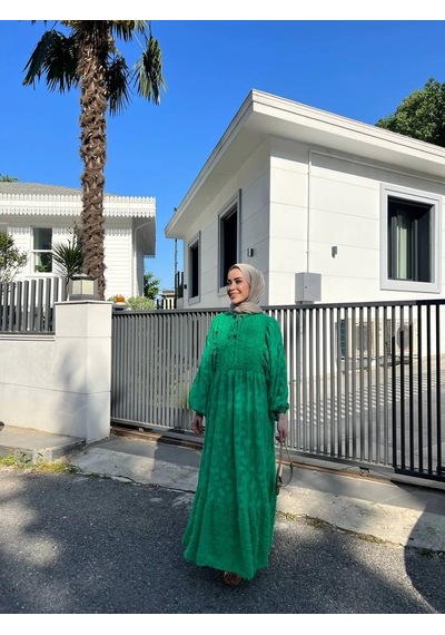 Olla Collection Tüylü Şifon Elbise Benetton