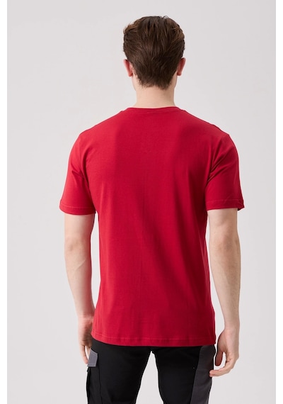 Galanthus V Yaka T-shirt - Nefes Alabilir, Rahat Ve Sade Tasarım Bordo