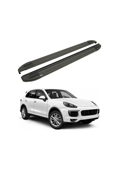Porsche Cayenne 92a-e2 2011-2017 Yan Basamak Brillant Siyah