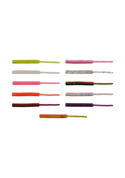 Kendo Fire Worm Lrf Silikonu 5cm 18 Adet White Pink