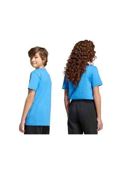 Adidas Essentials Çocuk Mavi Yuvarlak Yaka Tişört Mavi