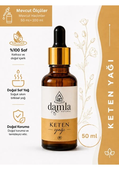Biodamla Natural Keten Tohumu Yağı 50 Ml