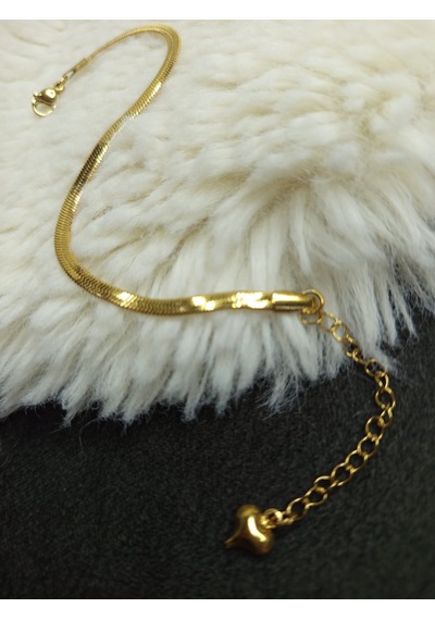 Stainless Steel İtalyan Çelik Bileklik Gold