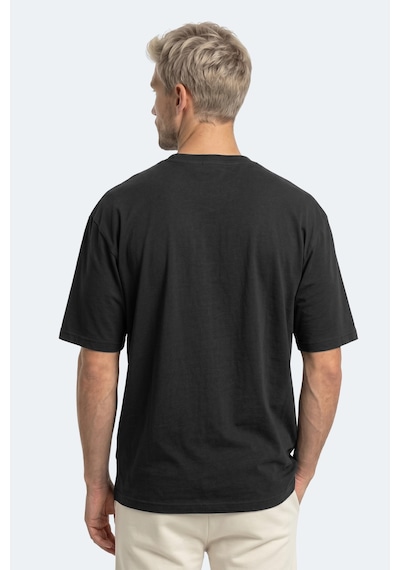 Slazenger Keane Erkek Oversıze Siyah Tişört