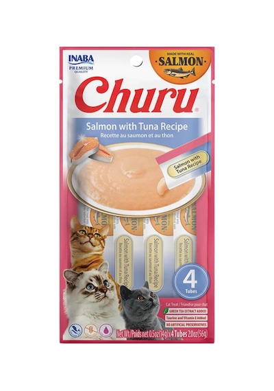 Ciao Churu Cream Ton Balıklı Ve Somonlu Kedi Ödülü 4 X 14 Gr