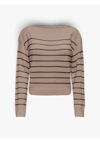 Only Onlkatıa Ls Boatneck Cc Knt Kadın Kahverengi Kazak - 15374823