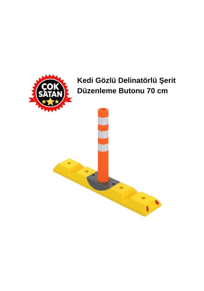 Kedi Gözlü Delinatörlü Şerit Düzenleme Butonu 70 Cm