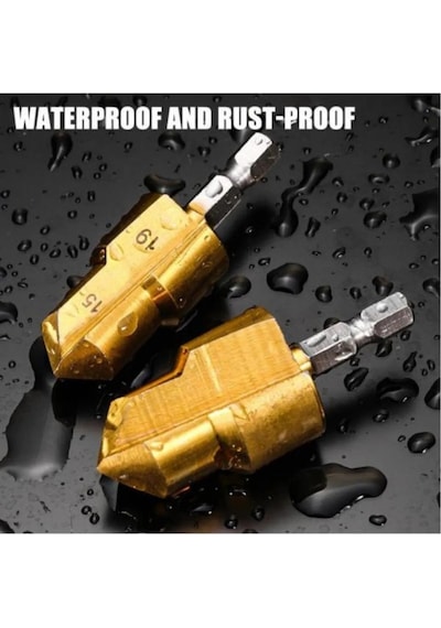 Merttools 3 Parça Havşa Matkap Uç Boru Genişletme Raybalama Uç 20-25-32