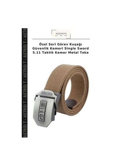 Astrid T Özel Seri Görev Kuşağı Güvenlik Kemeri Single Sword 5.11 Taktik Kemer Metal Toka Çok Renkli