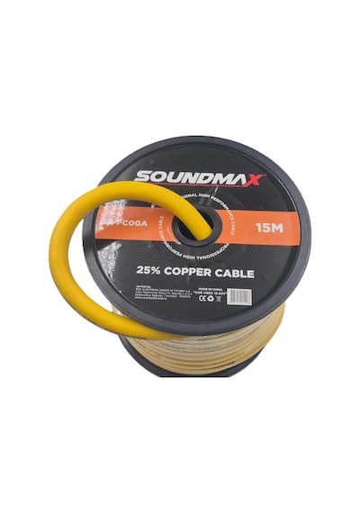 Soundmax Amfi Güç Kablosu 0ga 5 Metre - Soundmax 0 Ga Anfi Power Kablosu - 5 Mt