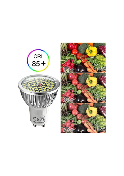 Tr 12 Adet Super Bright Gu10 Led 6 W Spot Led Lamba, Soğuk Beyaz 6000 K, 60 W, 550 Lm, Ac 85 265 V Diğer