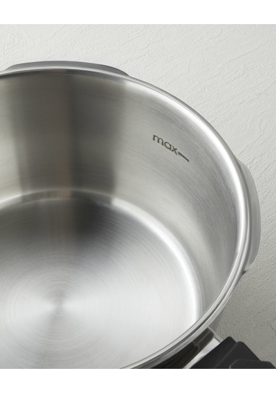 Hyperchef Paslanmaz Çelik Düdüklü Tencere Seti 4 + 6 L Siyah