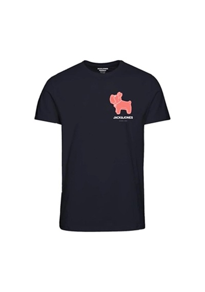 Jack & Jones Erkek Sıfır Yaka Beyaz Pamuklu T-shirt - 12238121 001