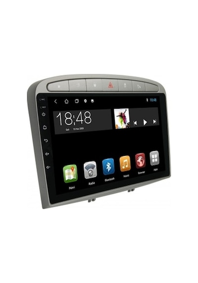 Peugeot 308 Gri 2007-2014 4gb Ram 64gb Hafıza 8 Çekirdek Carplay Kamera Android Multimedya 9"