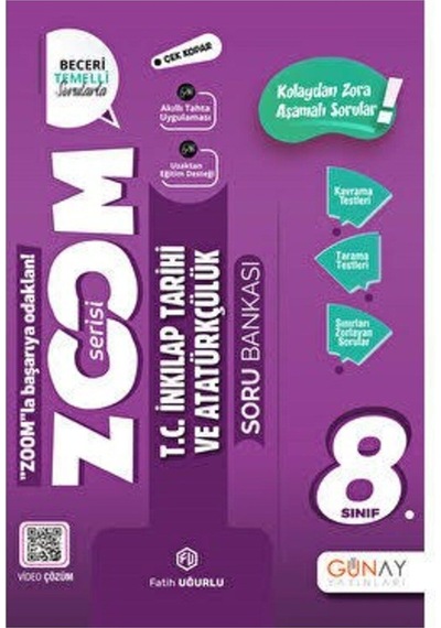 Günay Yayınları Zoom 8.sınıf Matematik+türkçe+fen Bilimleri+inkılap Seti
