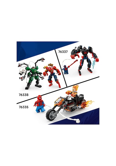 LEGO® ǀ Marvel Örümcek Adam Arabası, Venomlaşmış Wolverine’e Karşı 76336 - 7 Yaş ve Üzeri Çocuklar için Oyuncak Yapım Seti  (134P)