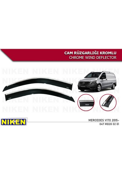 MERCEDES VITO 2015 - KROMLU CAM RÜZGARLIĞI 2Lİ