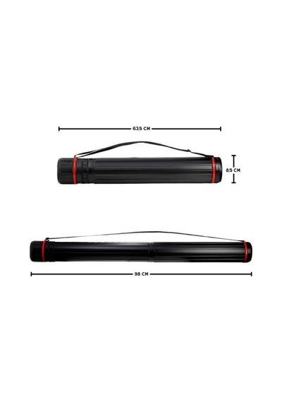 Tebag 8,5 Cm Proje Tüpü Siyah