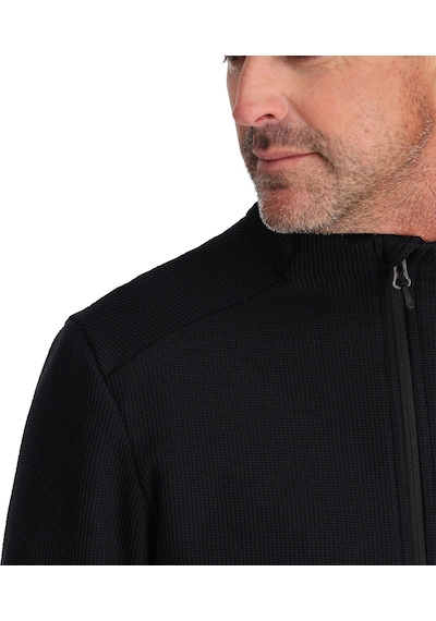 Spyder Bandit 12 Zip Erkek Siyah İçlik Üst 10011