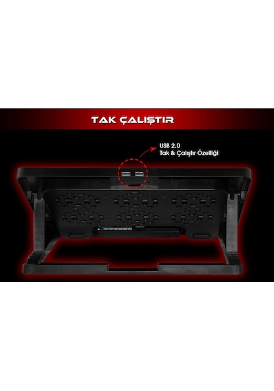 Inca INC-601GMS 6 Fanlı 7" - 17" Gaming Notebook Soğutucu