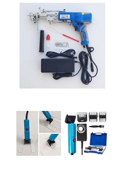 Ak-v Tufting Makinesi Mini Set Mavi Ak-v - Mavi Tıraş Makinesi
