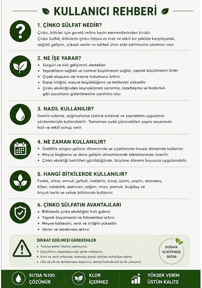 Çinko Sülfat 5 Kg