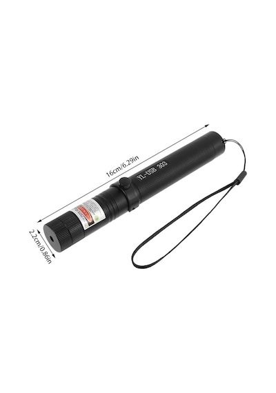 Usb Şarjlı Uzun Menzilli Metal Kasa Yeşil Lazer Pointer