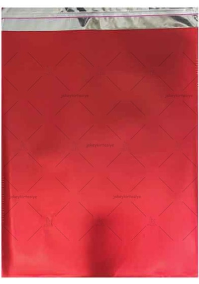 Jokey Ambalaj Mat Metalize Bantlı Kırmızı Hediye Paketi 20'li 30 x 35 CM