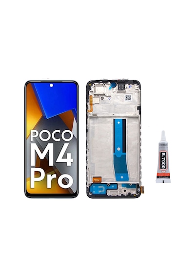 Xiaomi Poco M4 Pro 4g Çıtalı Ekran Lcd Dokunmatik B7000 15ml Yapıştırıcı İle Beraber Yc